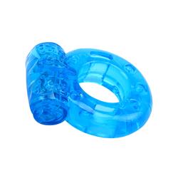 Penis Ring and Vibration 1.8 cm Blue