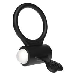 Power Clit Vibrating Ring Black